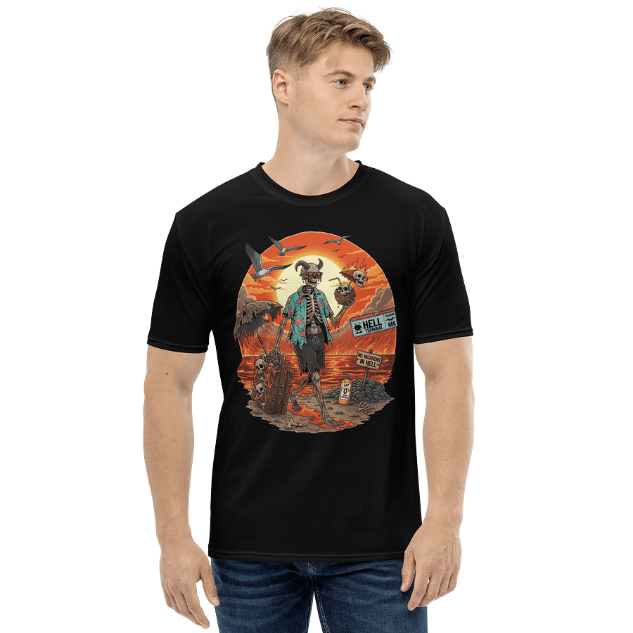 Grab This Shirt Before Hell Freezes Over – “No Vacations in Hell” Graphic Tee product image (2)