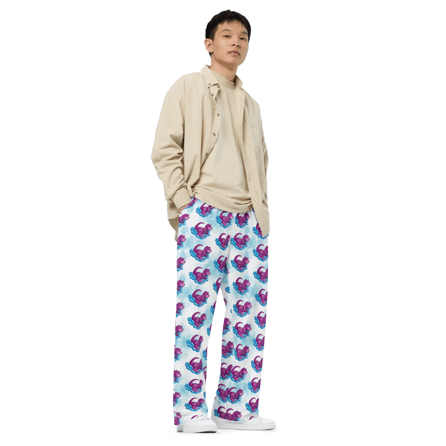 Sleepy Dino Wide-Leg Pants product image (8)