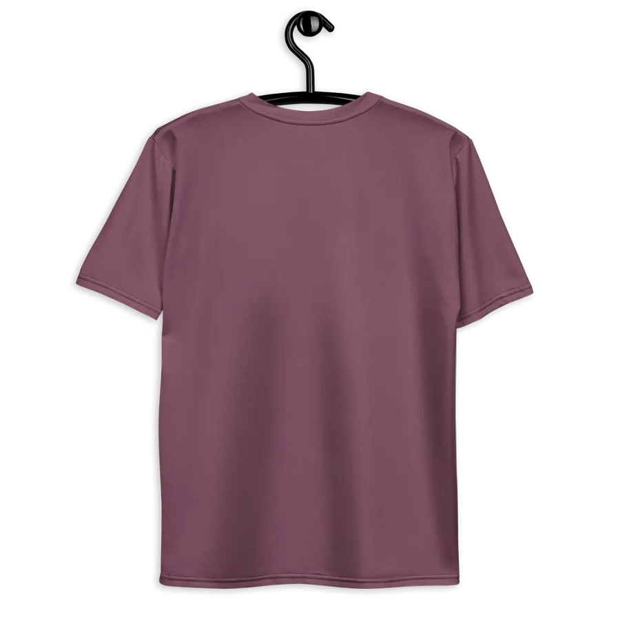 Plain Deep Purplish Red Soft Summer Men's Crewneck Polyester Heavyweight Premium T-Shirt by Treasure Pie product image (9)