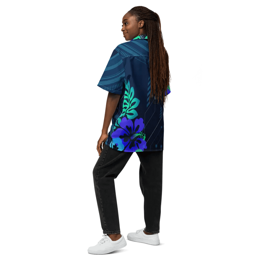 Bloom 'n Byte Full Button Up Overshirt product image (7)
