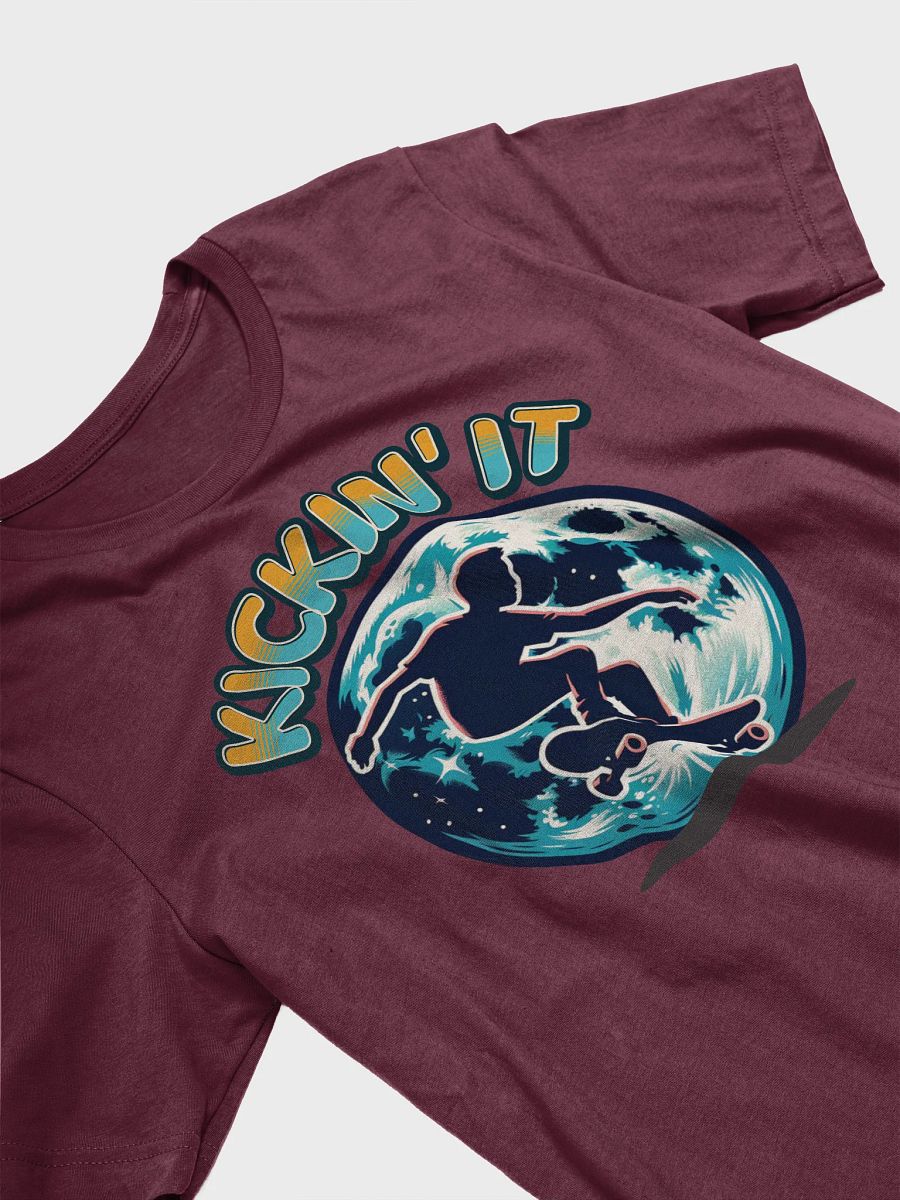 Kickin It Skateboarder Lunar Skate Silhouette Tee product image (10)