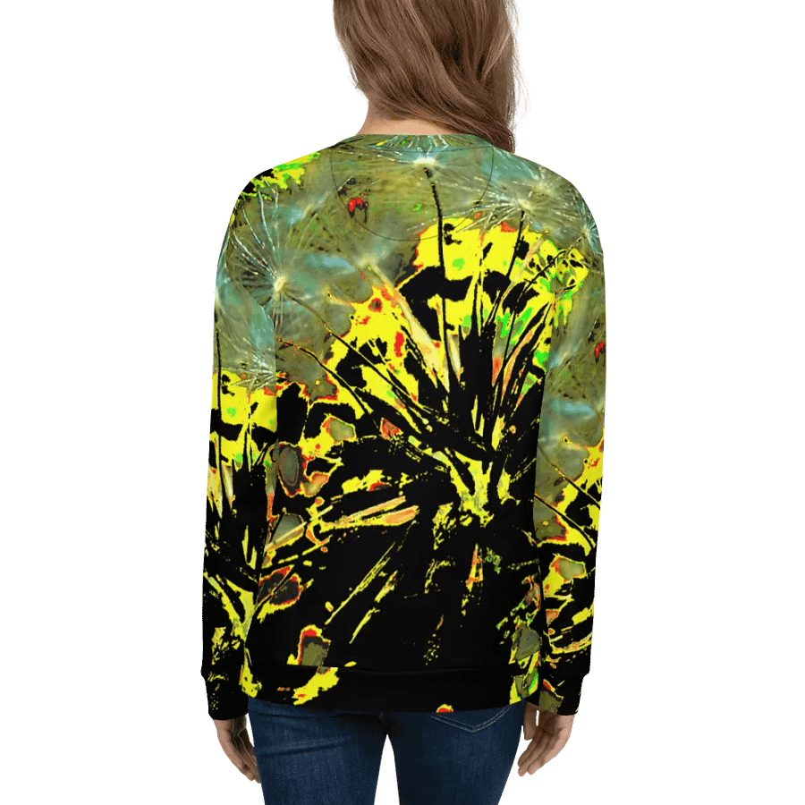 Bright Abstract Dandelion Clock Unisex Sweatshirt product image (8)