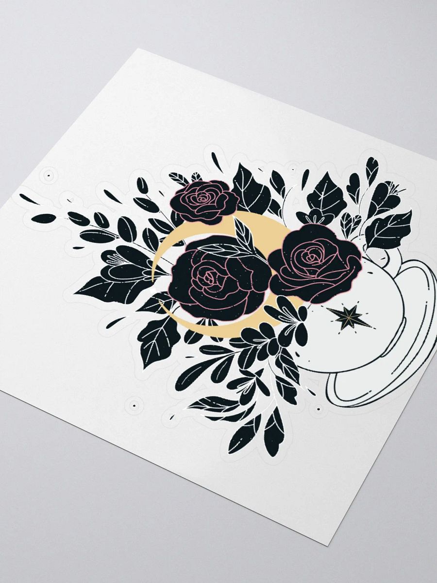 JeffBrutlag Florals and Moon Logo Sticker product image (3)