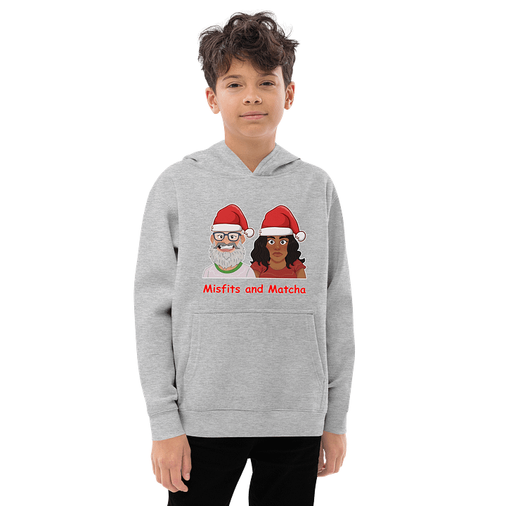 Kids Misfits and Matcha Santa Hats Pullover Hoodie product image (3)