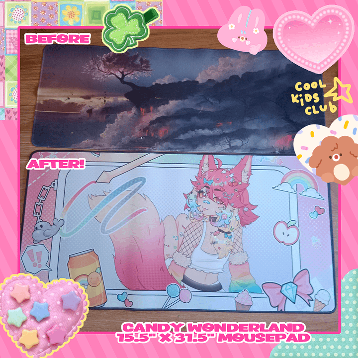 🌈 "candy wonderland!" ⭐ mousepad 🌈 product image (1)