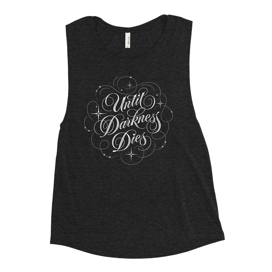 Until Darkness Dies (swirls design) Bella+Canvas Women's Flowy Muscle Tank product image (1)