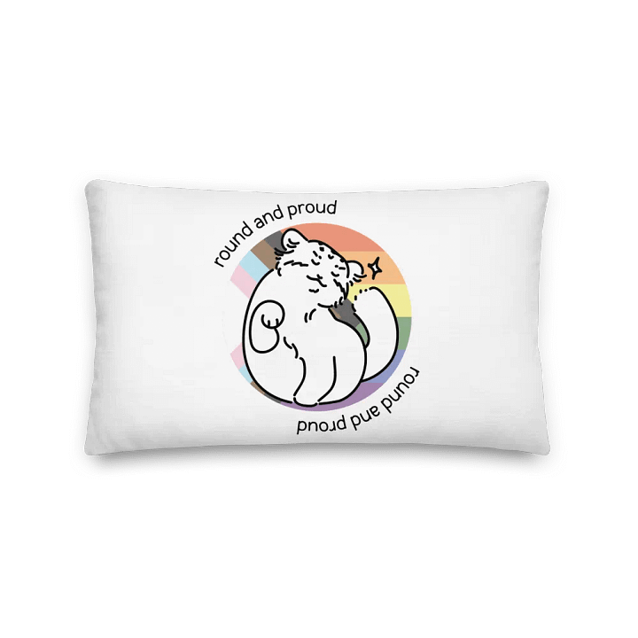 Round and Proud Manul Pride Pastels Version - Pillow product image (2)