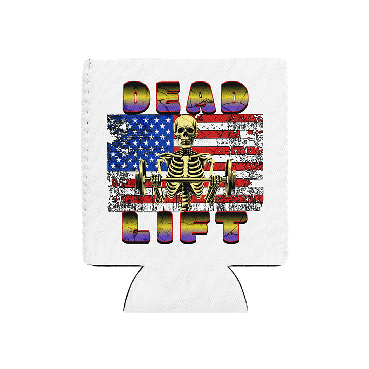 Dead Lift Weightlifting Skeleton Can Cooler product image (2)
