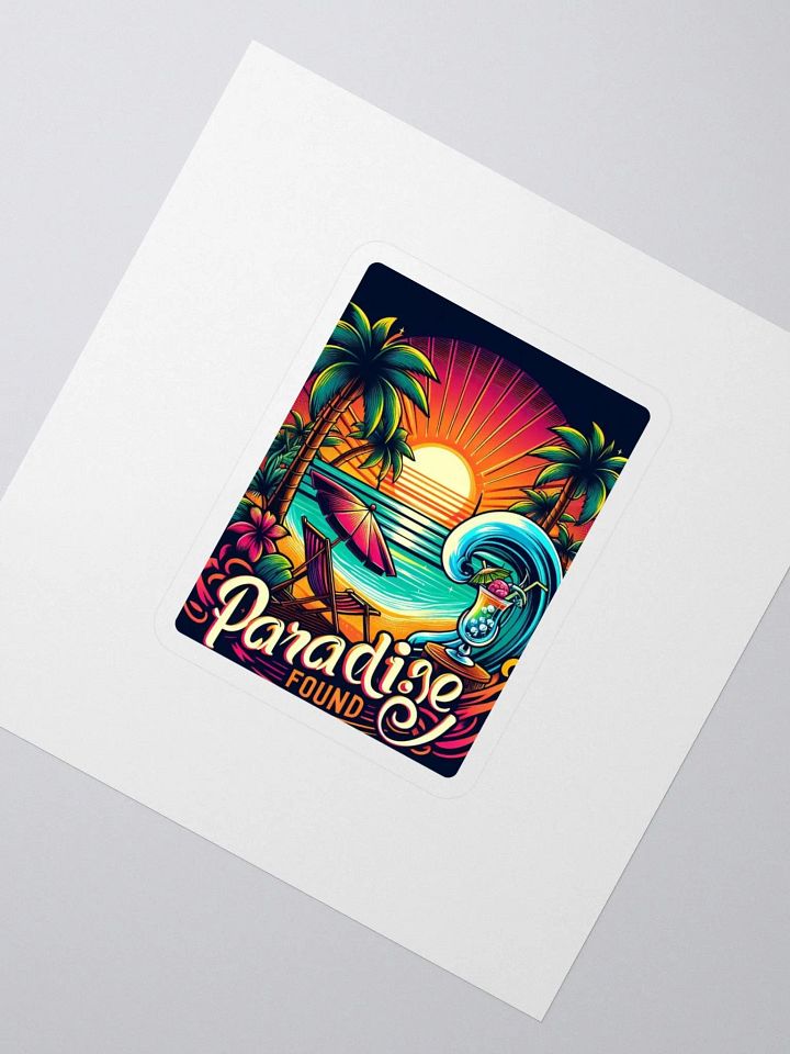 Tropical Paradise Kiss Cut Stickers product image (2)