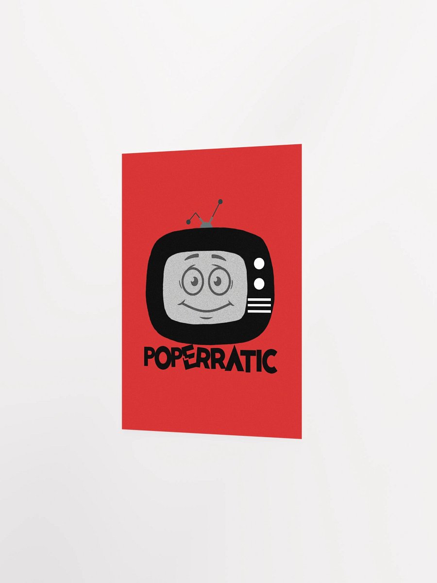 Poperratic Babysitter Logo - Black on Red Poster product image (6)