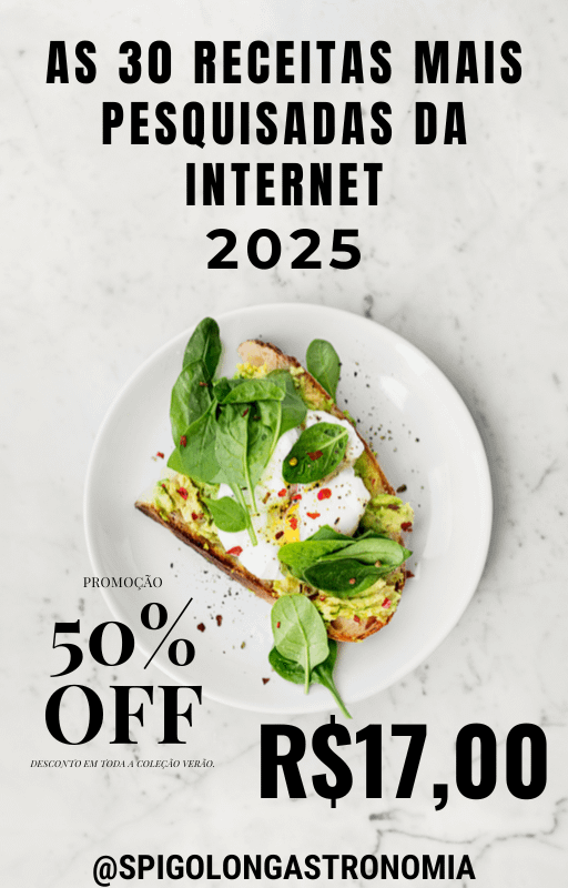 e-book As 30 Receitas mais pesquisadas da Internet 2025 product image (1)