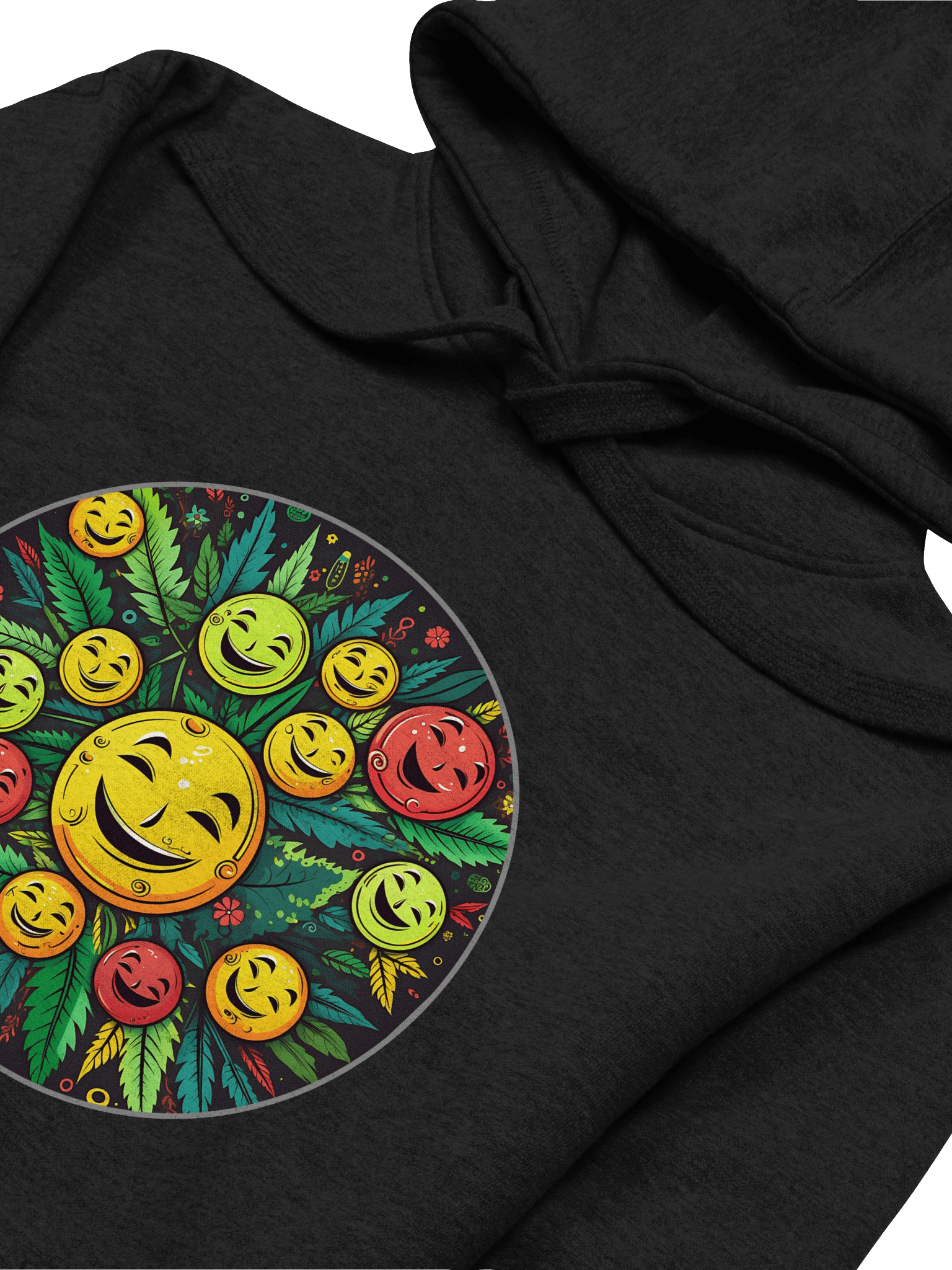 Get Happy - Cannabis Chemical THC - Smiley Design Unisex Premium Hoodie product image (3)