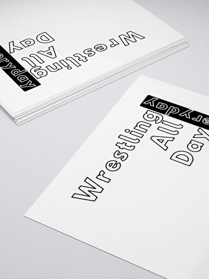 Wrestling All Day Sticker! product image (1)
