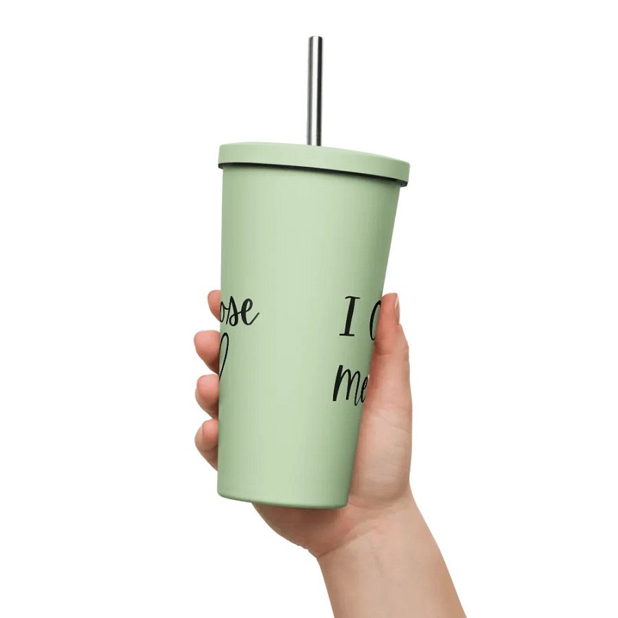 Tumbler with Straw - I Choose Me - Black Text product image (54)
