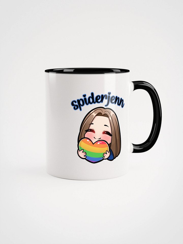 SpiderJenn Rainbow Heart Mug product image (8)