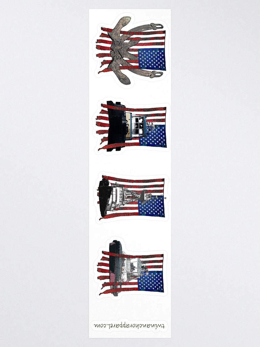 Mix USA Flage Sticker sheet (sheet size 15" x 3.75") Kiss Cut Stickers product image (3)