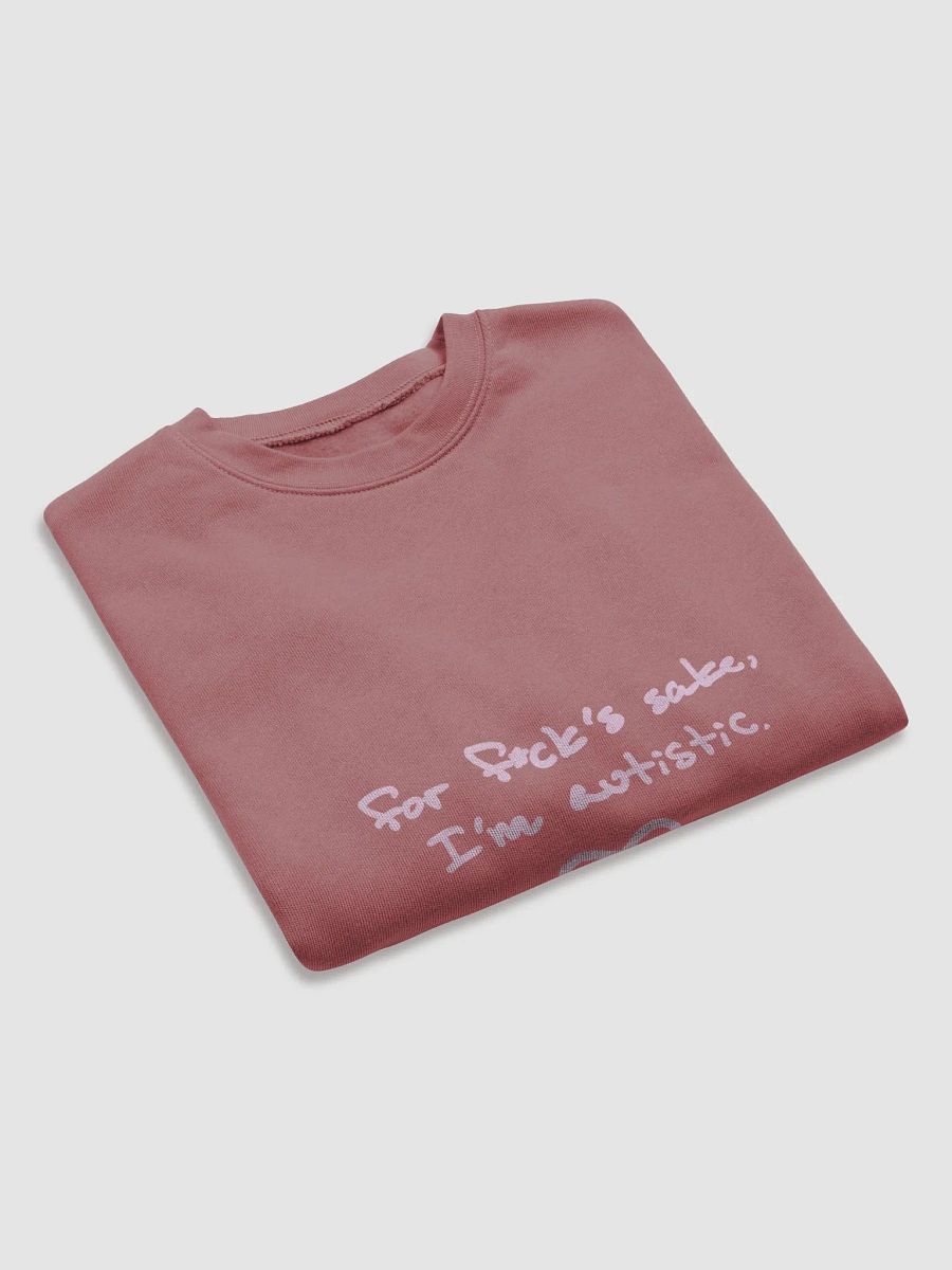 FFS, I'm autistic. (pink) women's fleece crop sweatshirt product image (15)