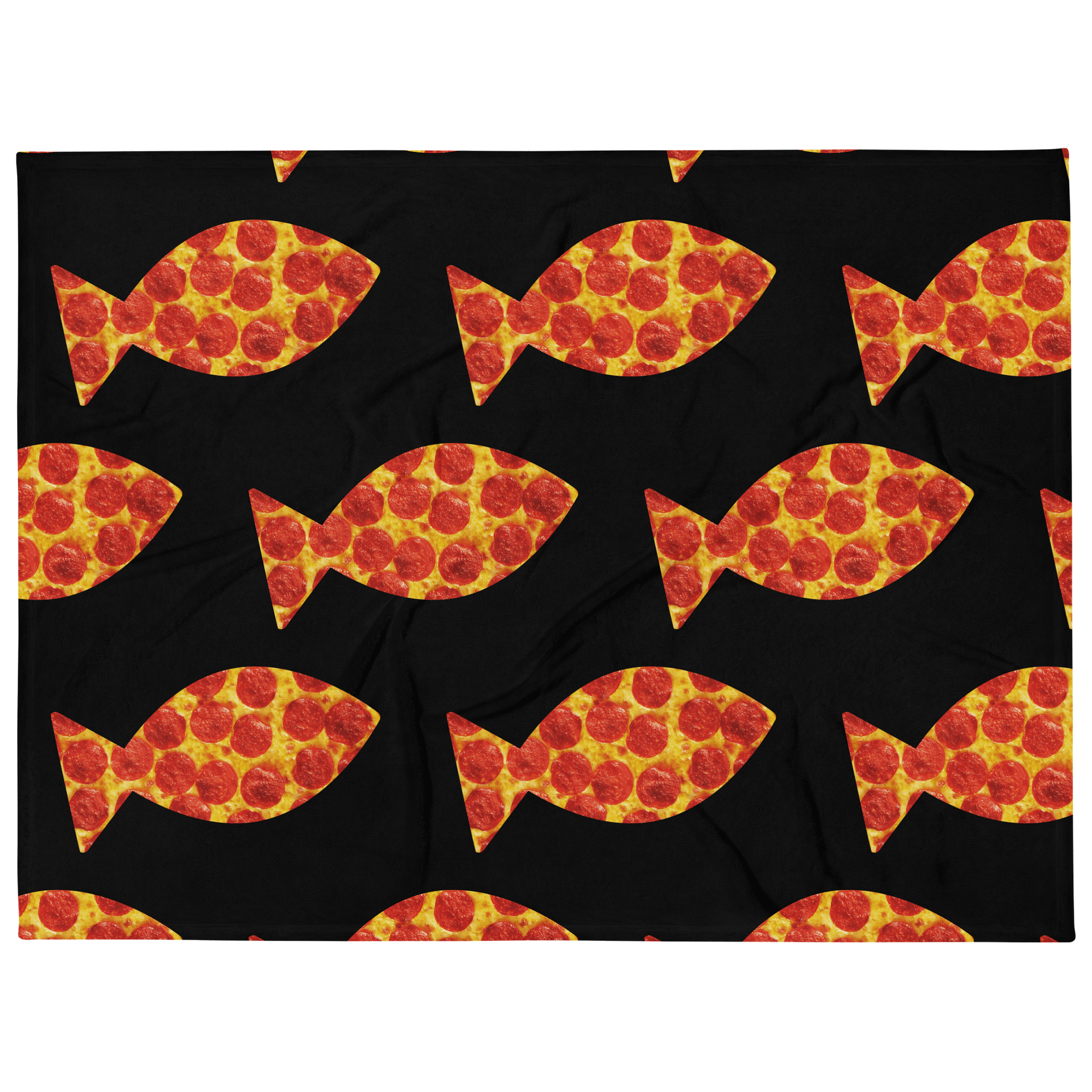 Pizzafish School Throw Blanket product image (1)