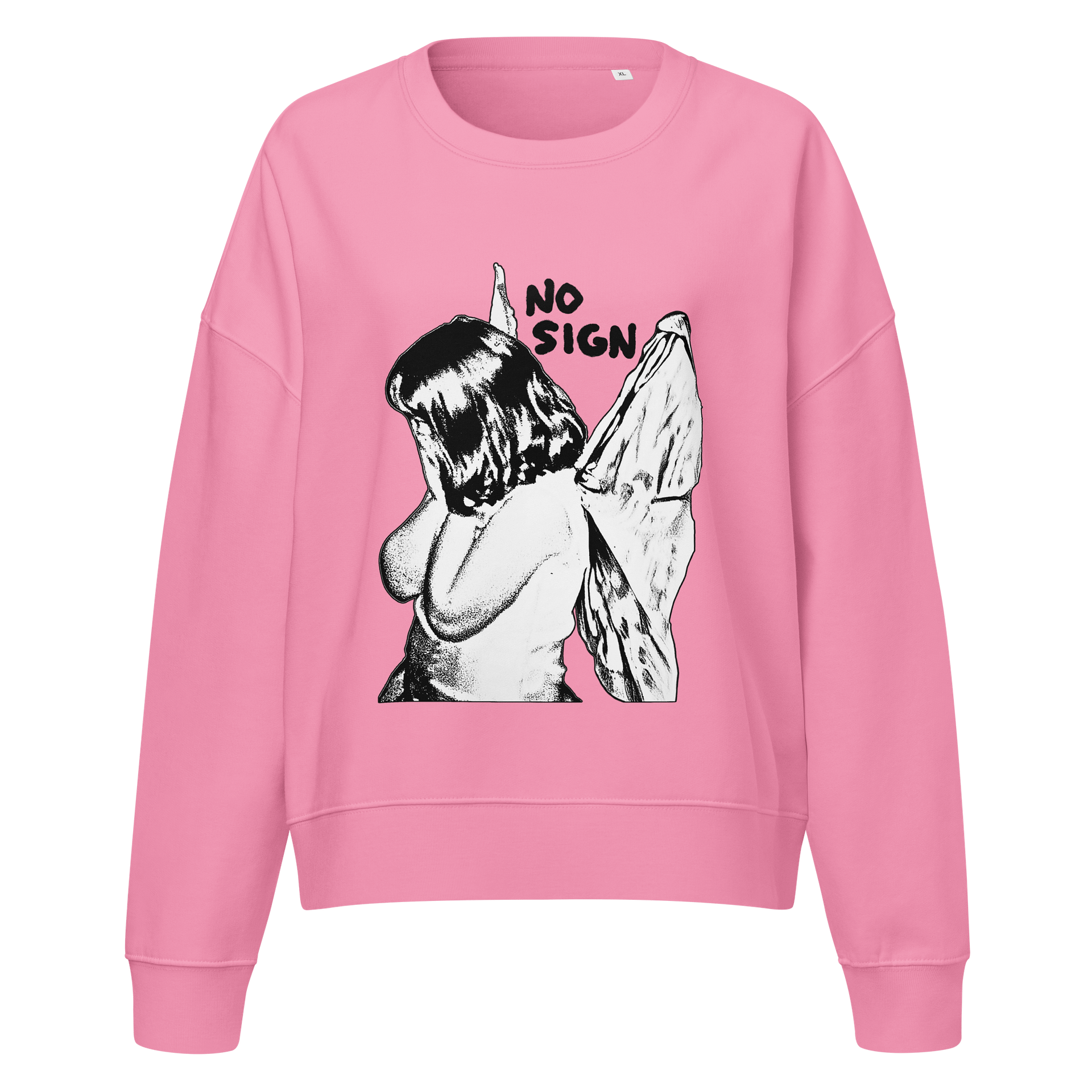 "NO SIGN" women's boxy crewneck product image (2)