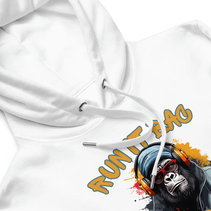 Official RUN It BAC Media White Hoodies product image (2)