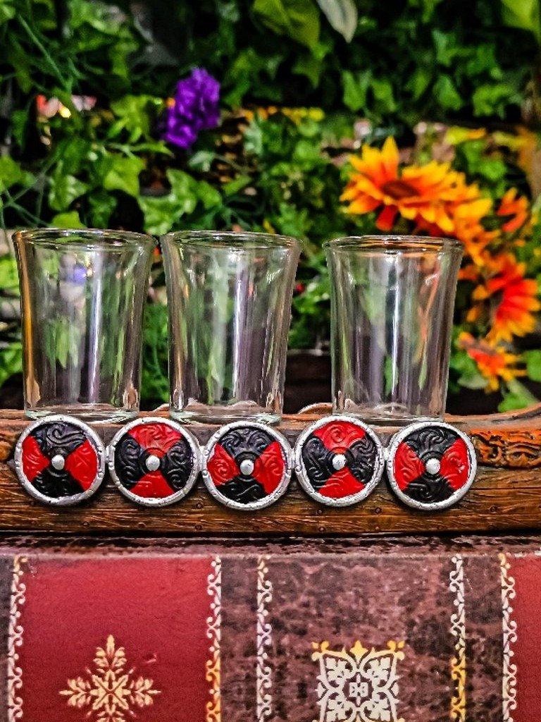 The Armored Kingdom Dragon Ship Holder with 3 Shot Glasses-Mythical Design-Dragon Build product image (4)