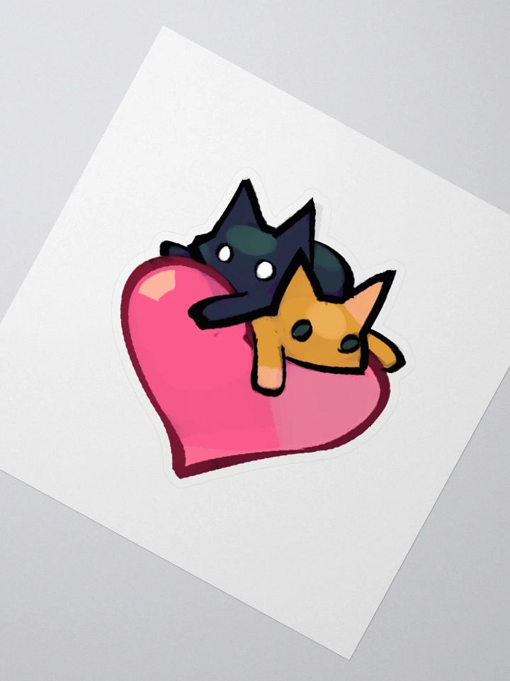 Rocky and Chile Heart Sticker product image (4)