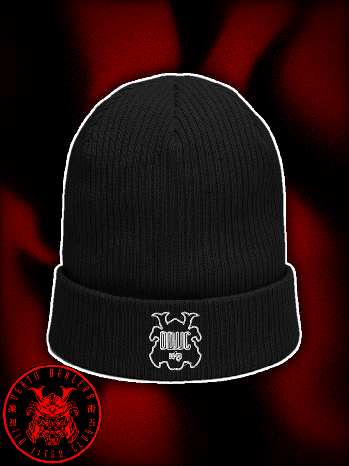 Death Dealers - Silhouette Logo (Black And White) Ribbed Beanie product image (1)