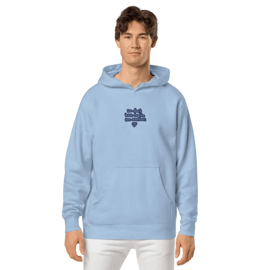 ONE ANOTHER (electric) embroidered pigment hoodie product image (3)