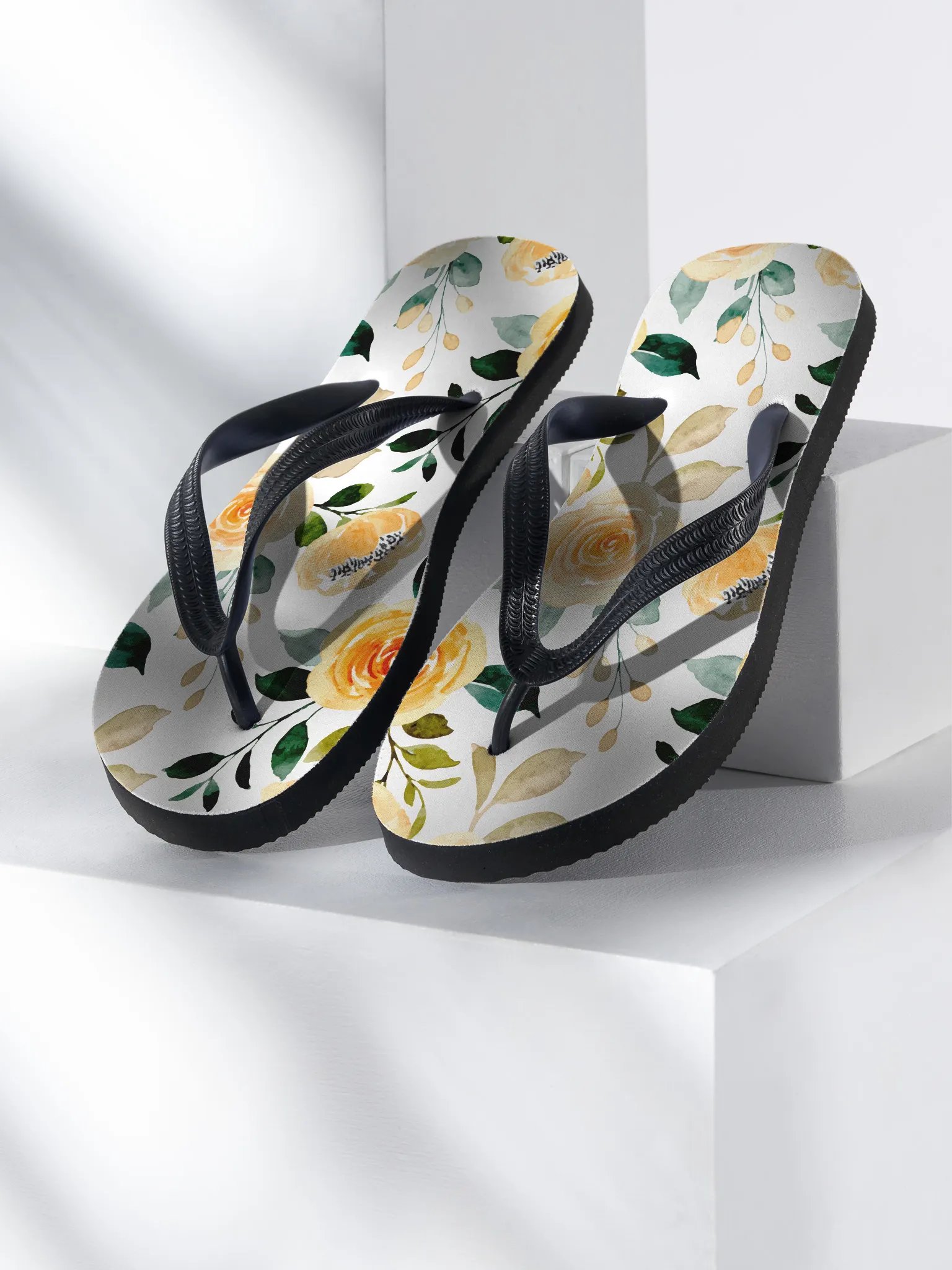 Yellow Rose Delight Flip-flops product image (1)