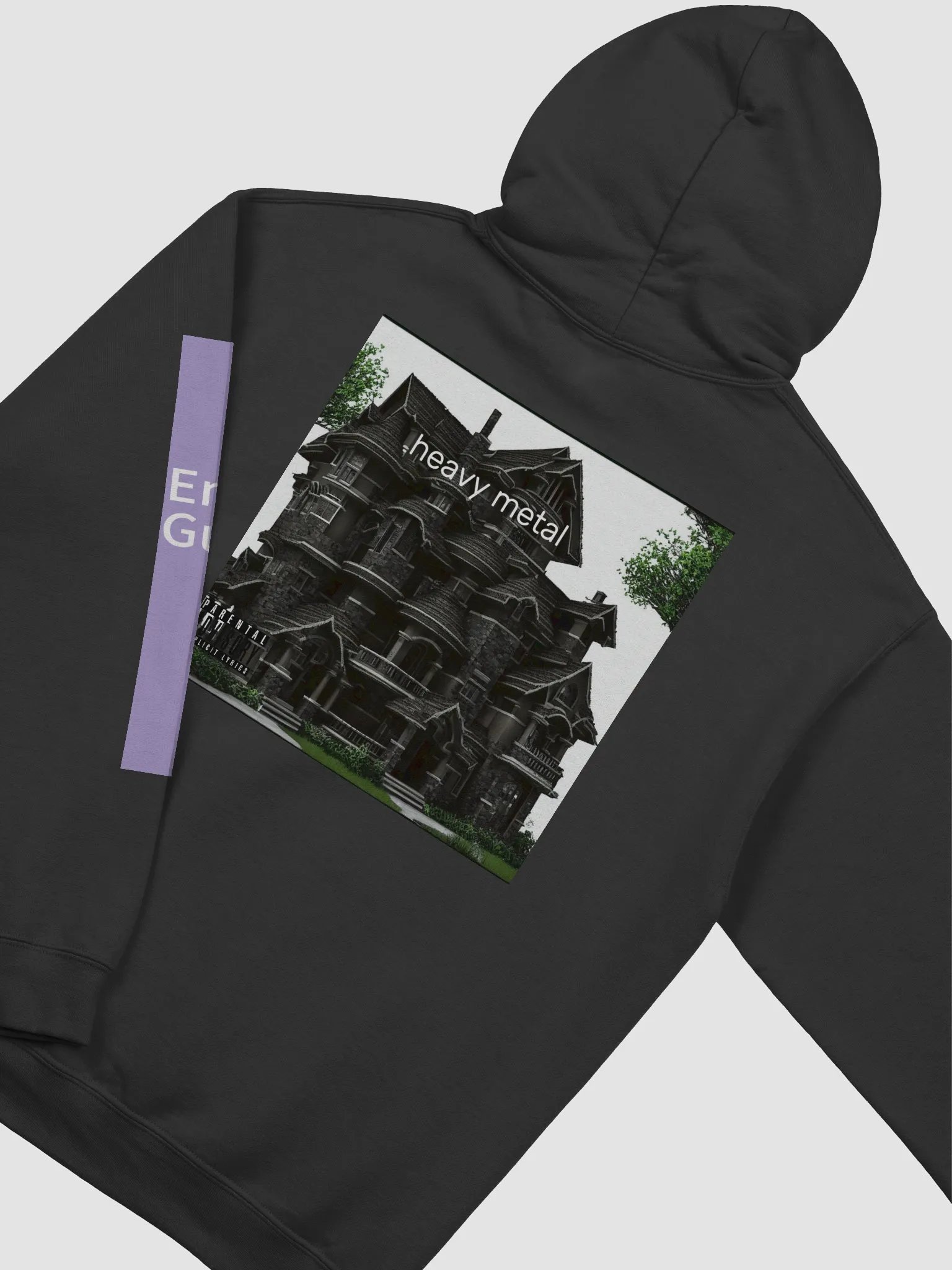 Gothic Mansion Metal Hoodie product image (3)