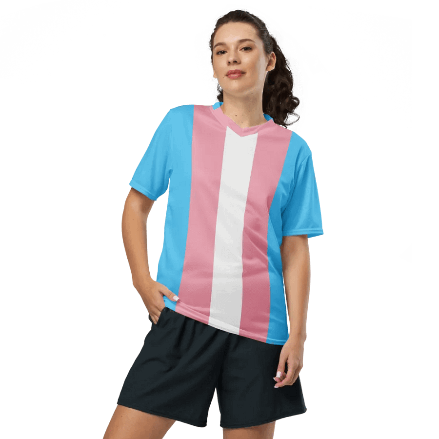 Trans Pride Flag - All-Over Print Jersey product image (8)