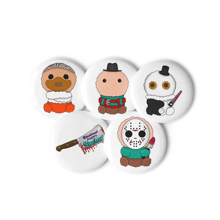 Emotional Support Slashers button pack 1 product image (2)