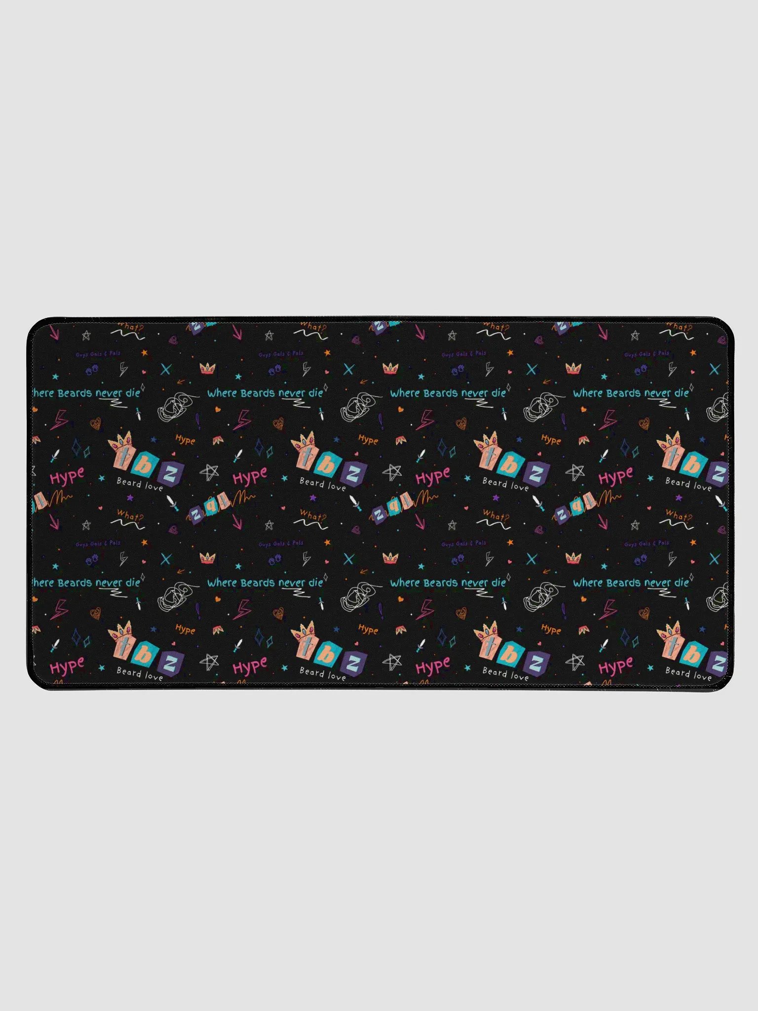 Doodle Pattern Extended Desk Mat product image (1)
