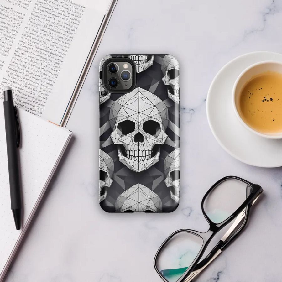 Edgy Geometry: Geometric Skull iPhone Case product image (38)