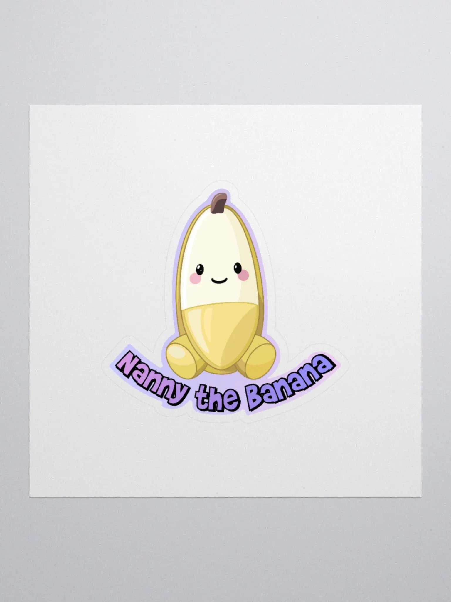 Nanny the Banana Kiss Cut Sticker product image (1)