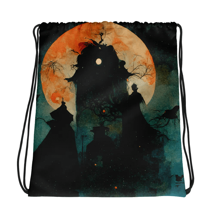 Moonlit Gothic Drawstring Bag product image (1)