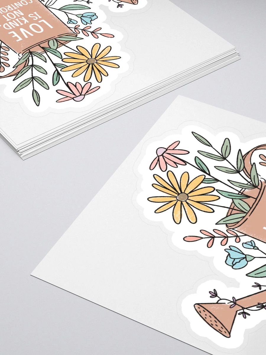 "Love is Kind, Not Controlling" Sticker product image (4)
