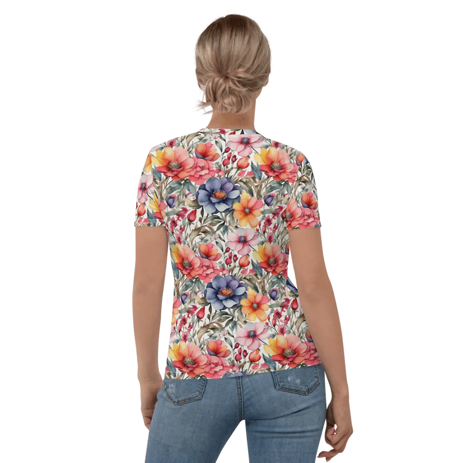 Floral Pattern All Over Print T-shirt product image (6)