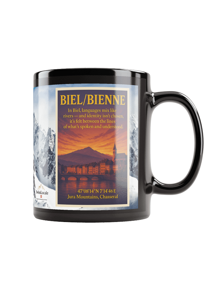 🇨🇭 Biel/Bienne Mug – Where Words Flow Like Rivers product image (1)