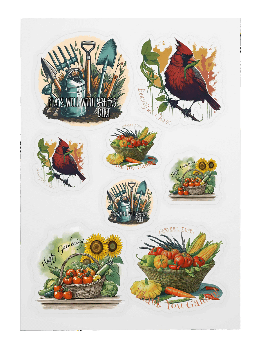 Garden Sticker Variety Sheet product image (3)