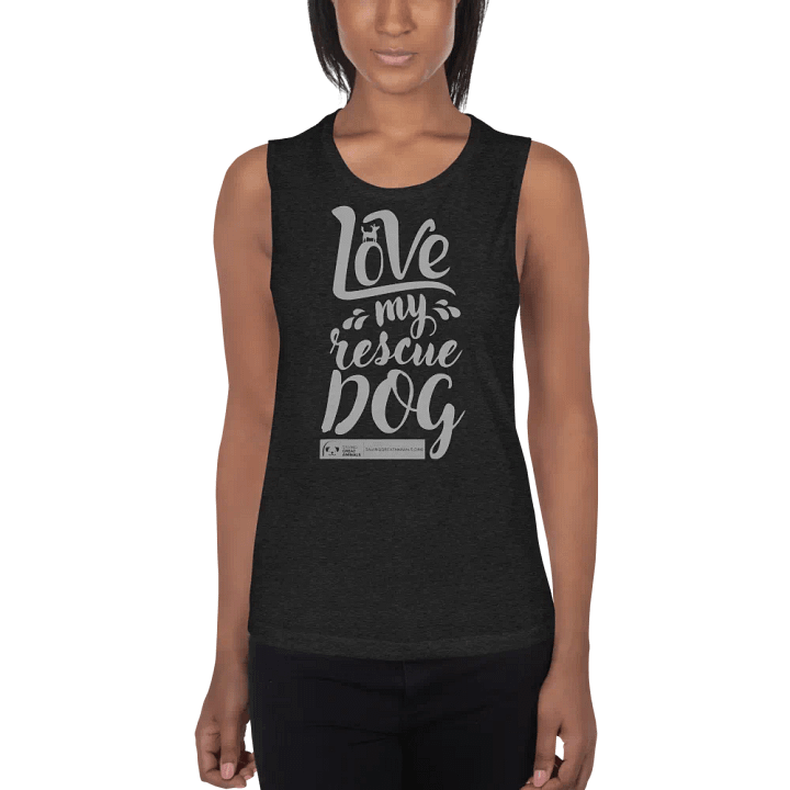 Love My Rescue Dog - Women's Tank - Black product image (1)