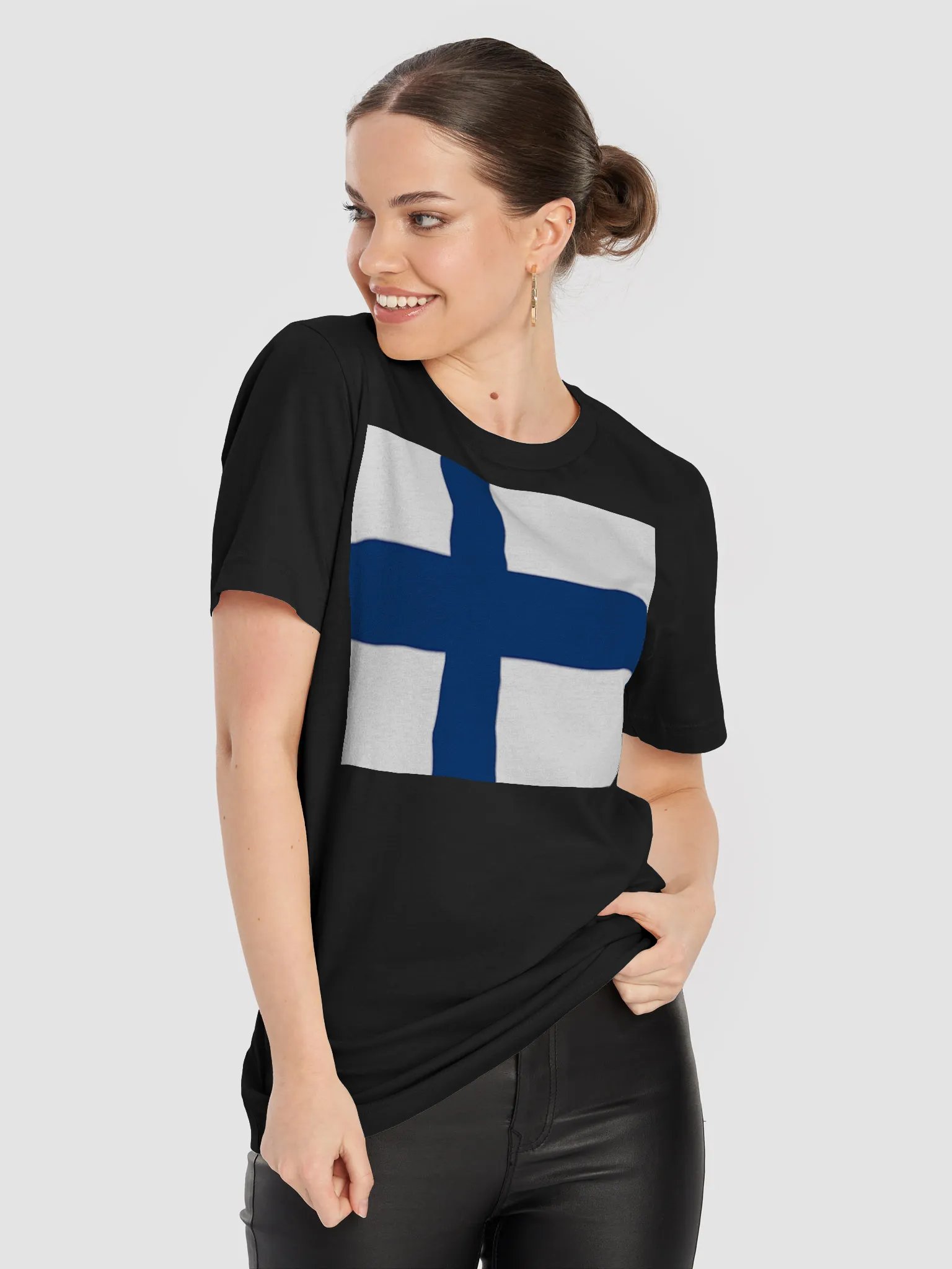 Exclusive Unisex Finland Flag Graphic Tee by Graphic Grove product image (9)