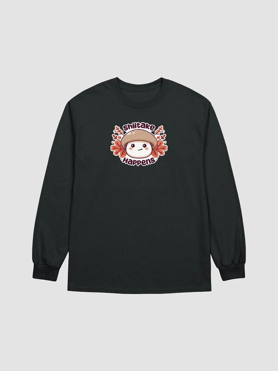 *Limited Time* Shiitake Happens Long Sleeve Shirt (Dark) product image (2)