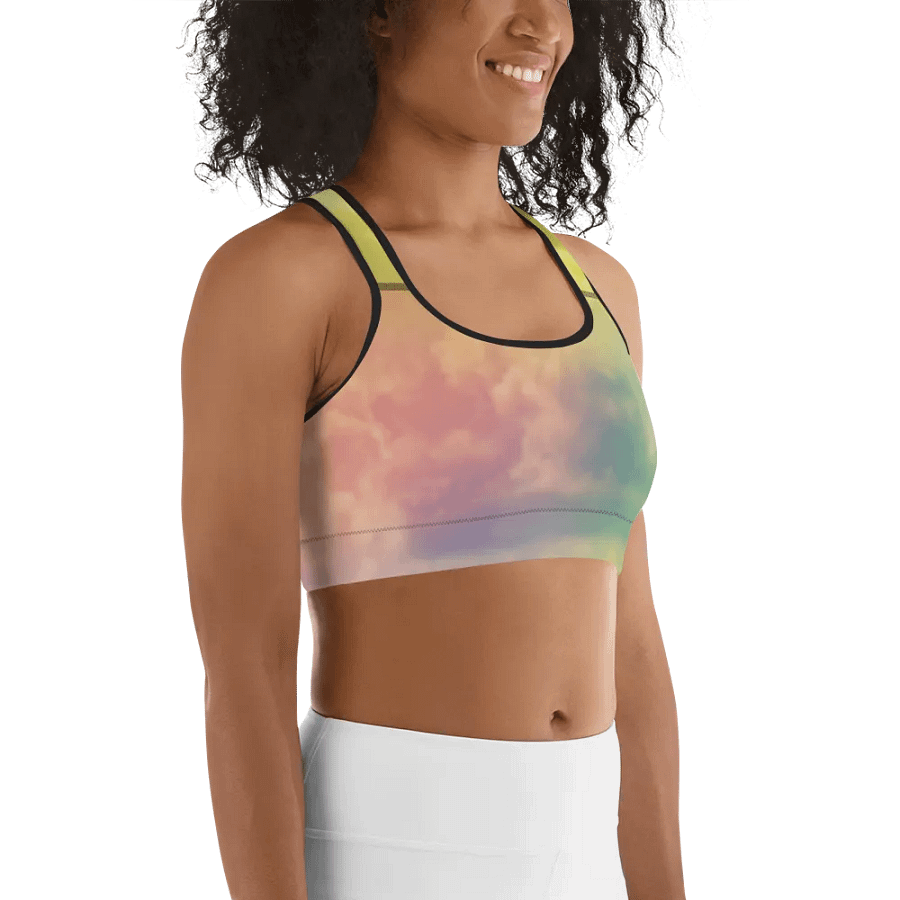 Blur cloud rainbow Design Sports Bra - V12 product image (11)