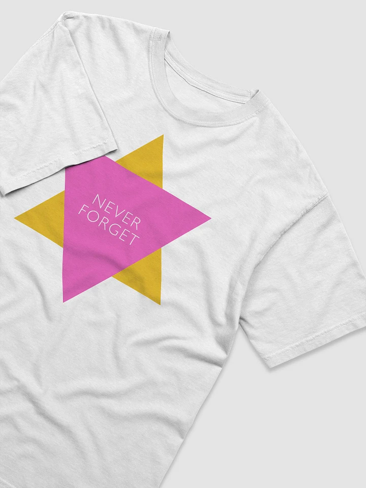 Pink And Yellow Triangles: Never Forget - T-Shirt product image (2)
