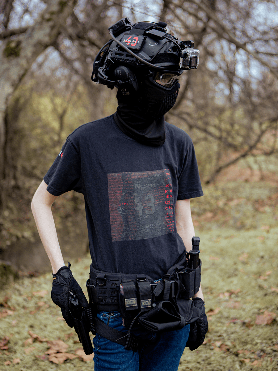 "43" Red & Multicam Black Graphic T-Shirt product image (5)