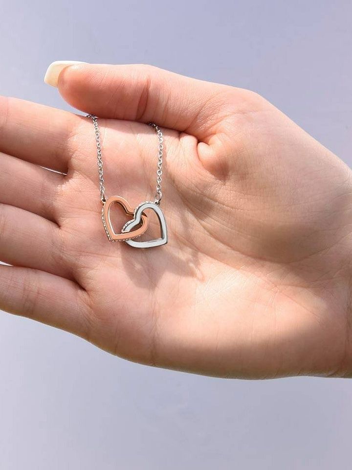 To My Gorgeous Daughter Interlocking Heart Necklace - You Are My Greatest Joy product image (2)