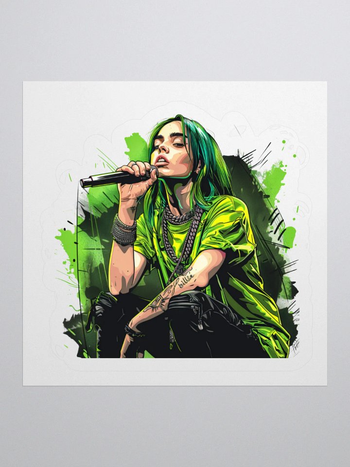 Billie Bad Azz Laptop Sticker product image (1)
