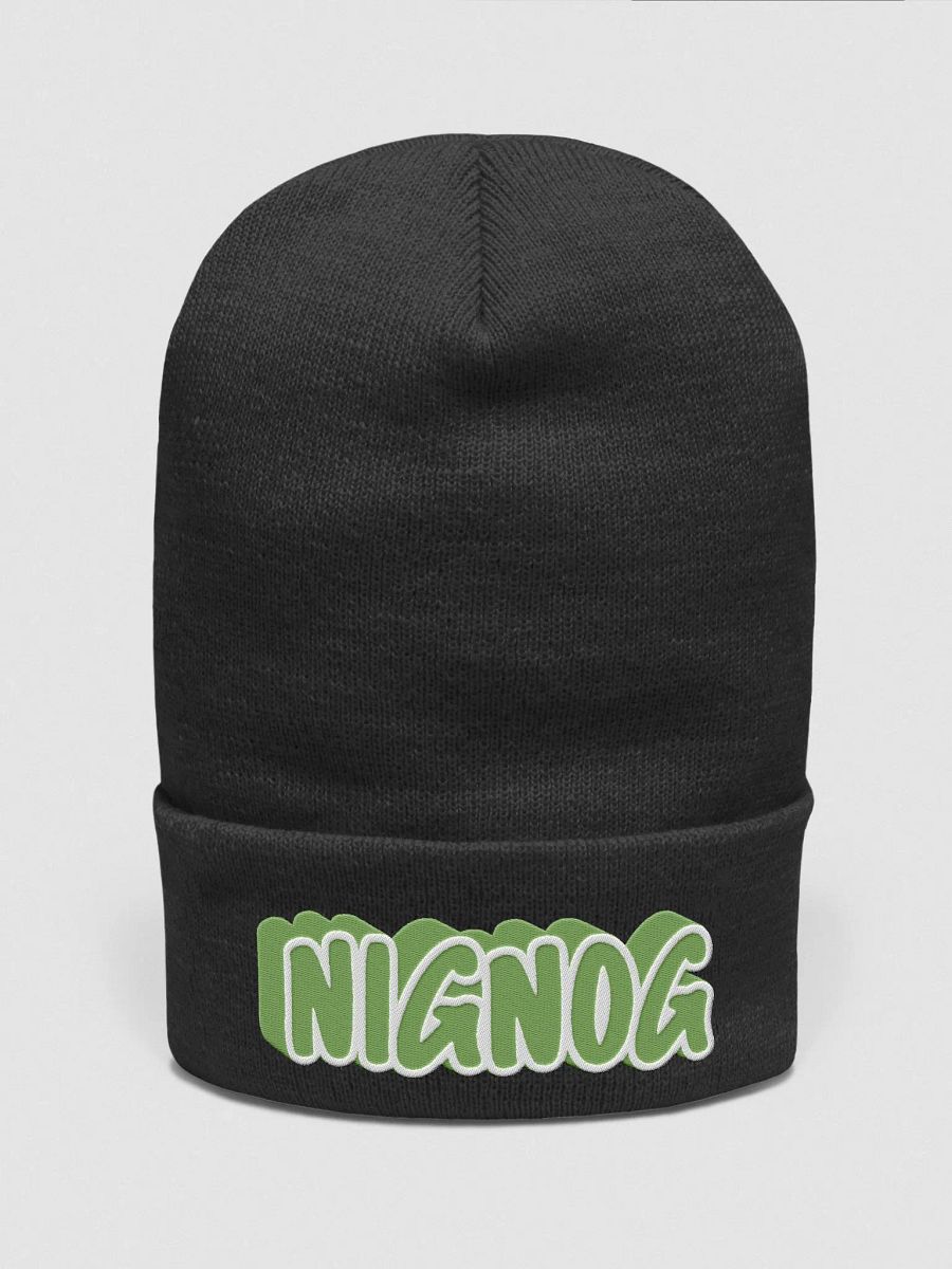 GREEN NigNog Beanie product image (1)