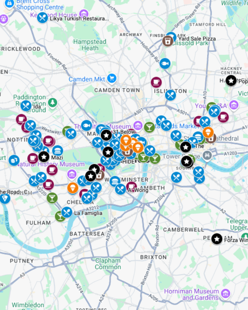 London Food Map